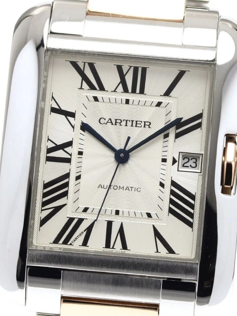 CARTIER Tank AnglaiseXL W5310006 Date 2 tone Silver Dial Automatic Men's_808729 - Picture 1 of 6